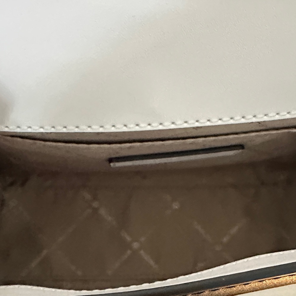 Michael Kors Whitney NWT Black and White Crossbody Bag w Silver Studs Hardware - Picture 11 of 12